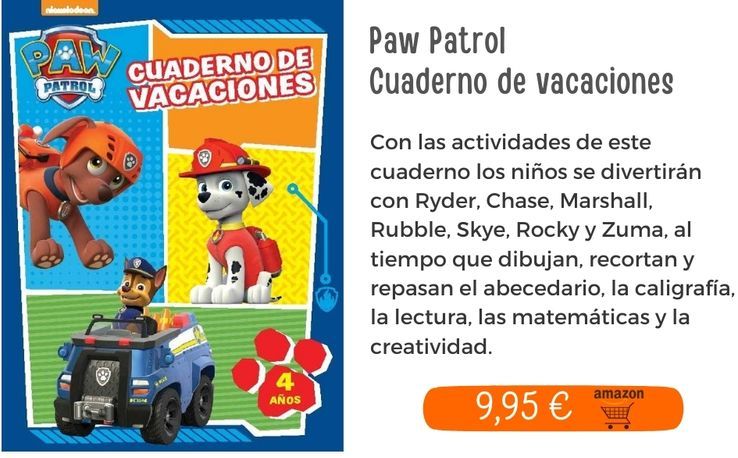Paw Patrol. Cuaderno de vacaciones