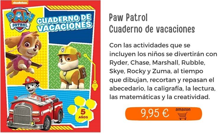 Paw Patrol. Cuaderno de vacaciones 