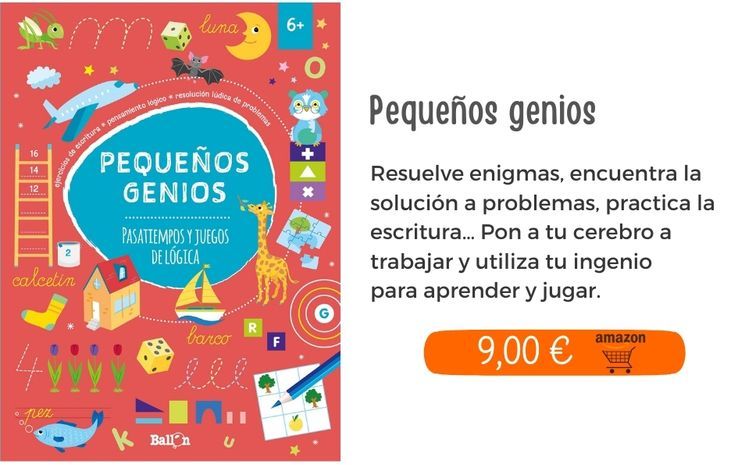 Pasatiempos y juegos de lógica (Pequeños genios)