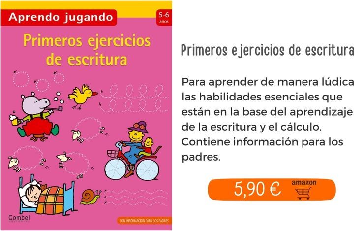 Aprendo jugando. Primeros ejercicios de escritura