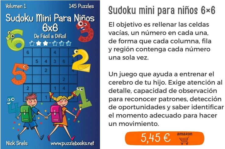 Sudoku mini para niños 6×6 
