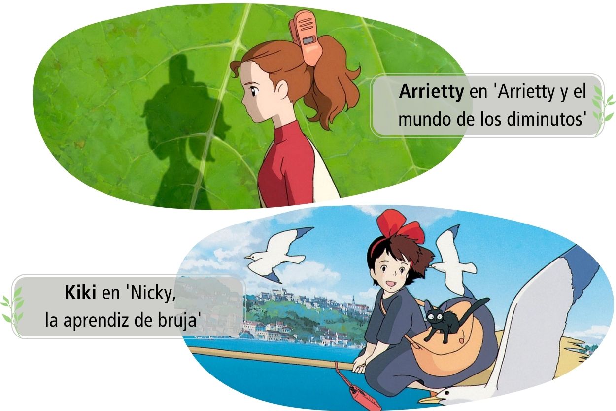 Studio Ghibli | Mejores películas: Arrietty en 'Arrietty y el mundo de los diminutos' y Kiki en 'Nicky, la aprendiz de bruja'