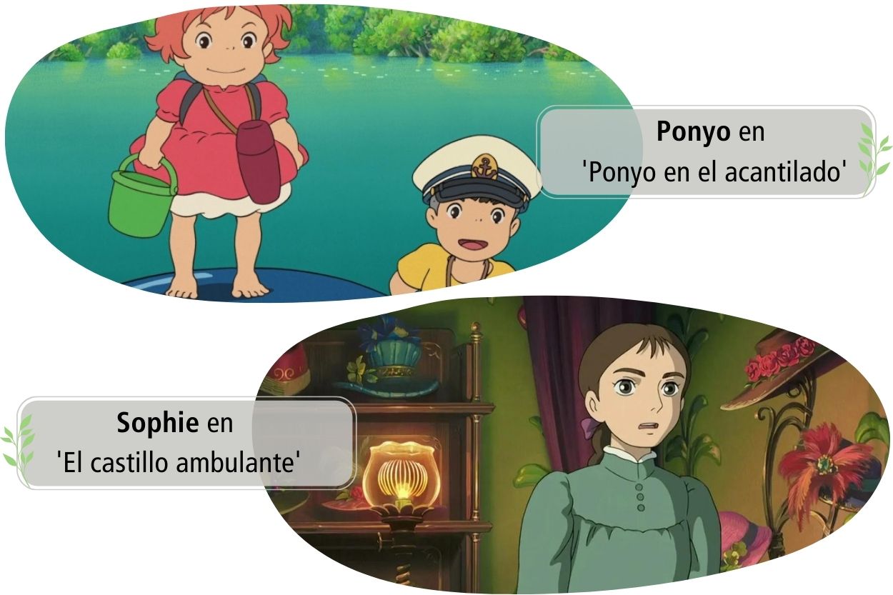 Studio Ghibli | Mejores películas: Ponyo en 'Ponyo en el acantilado' y Sophie en 'El castillo ambulante'