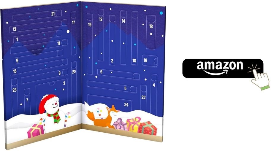 Calendario de Adviento BIC con 24 artículos de escritura