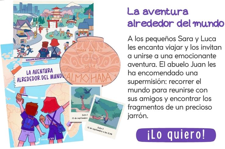 Juego de Escape room para imprimir y dar la vuelta al mundo
