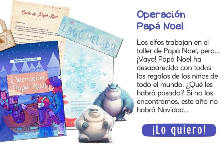 Escape room sobre navidad para niños
