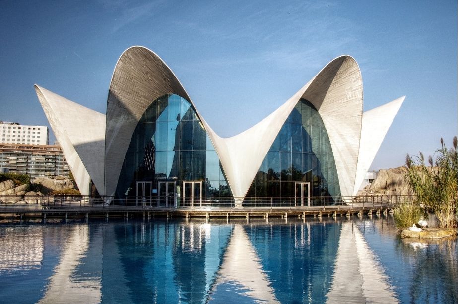 Edificios con formas geométricas