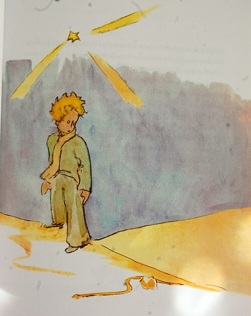 ilustración del principito original antoine de saint exupery