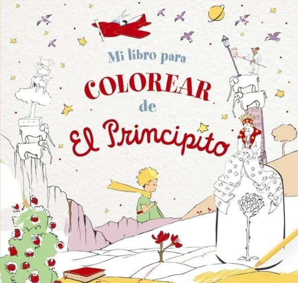 principito libro para colorear ilustraciones infantil