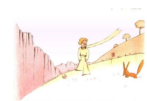 zorro del principito ilustracion original encuentro principito