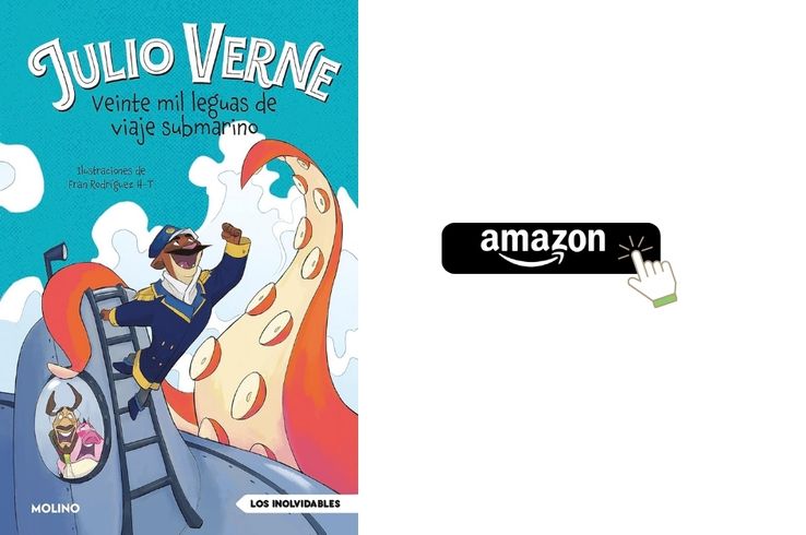 Edición adaptada de Veinte mil leguas de viaje submarino para lectores a partir de 7 años