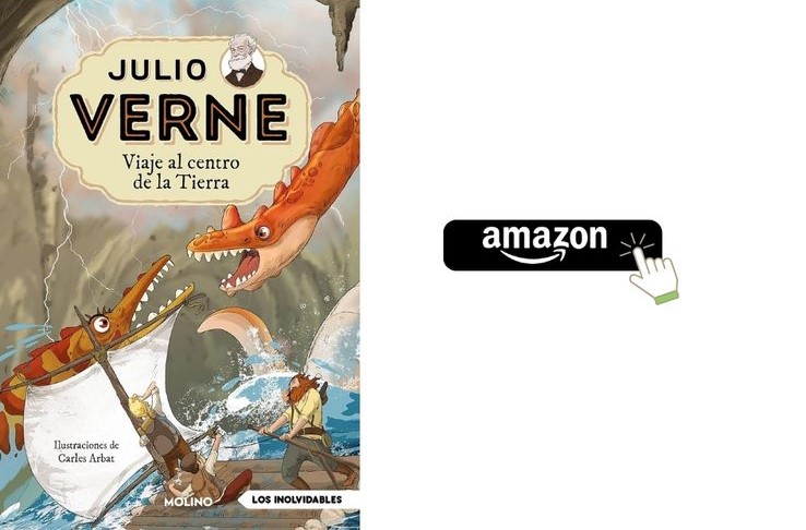 Viaje al centro de la Tierra de Editorial Molino