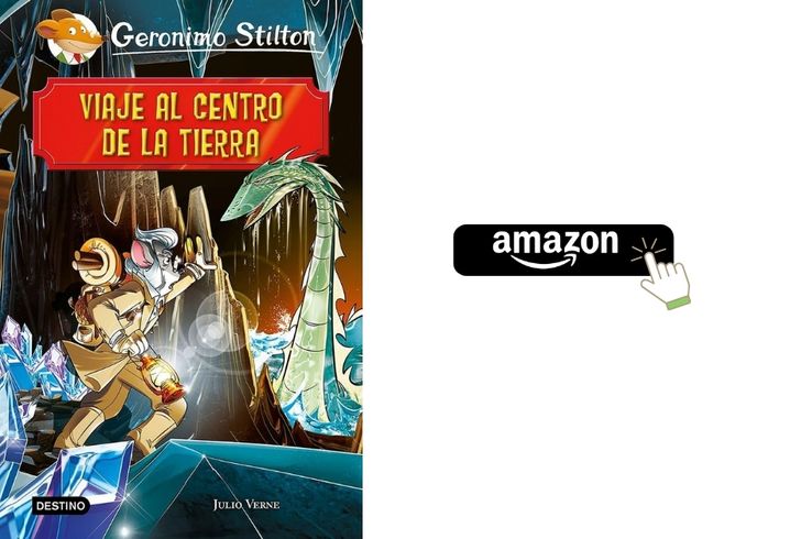 Ilustración de Viaje al centro de la Tierra versión infantil