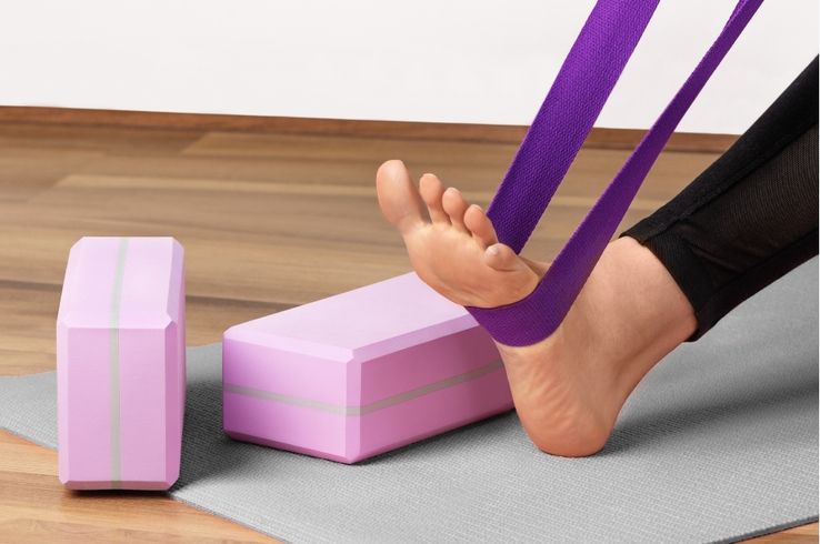 correas y bloques de yoga