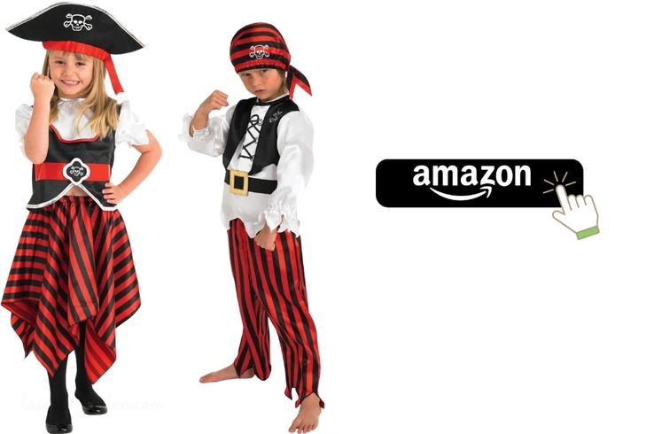 disfraz infantil de pirata oscuro para Halloween