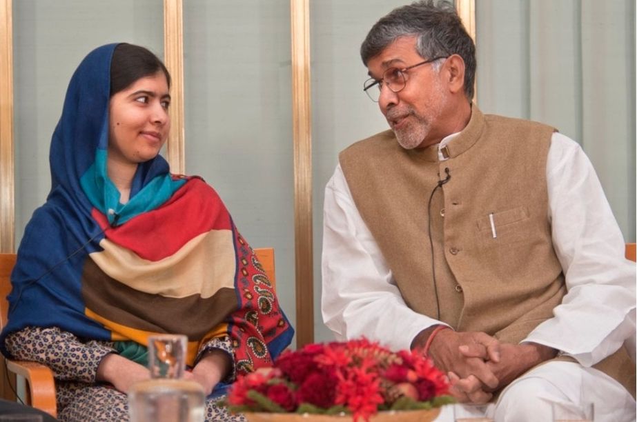 Malala Yousafzai y Kailash Satyarthi 