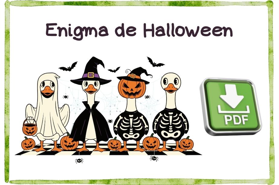 Cómo resolver un enigma de matemáticas Halloween imprimible