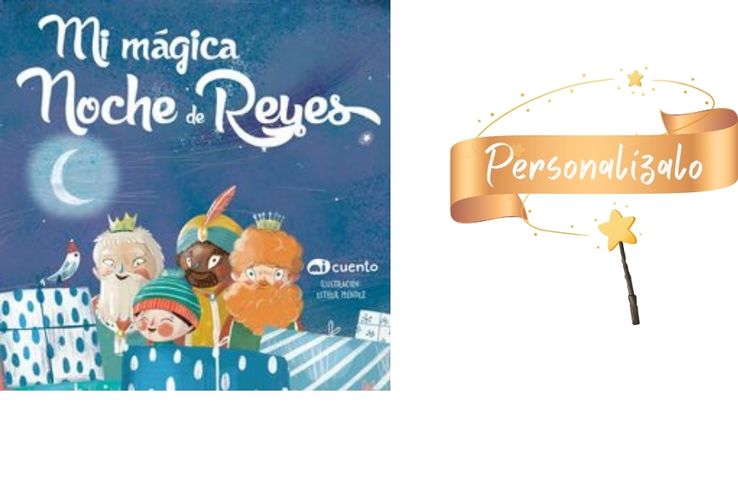 Libro personalizado con foto sobre la Noche de Reyes