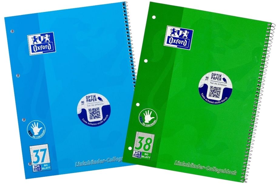 cuadernos diseñados para niños zurdos