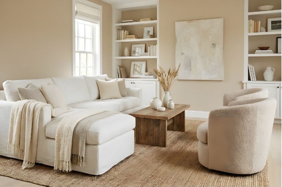 Ambiente familiar tranquilo y ordenado preparado para la llegada del bebé