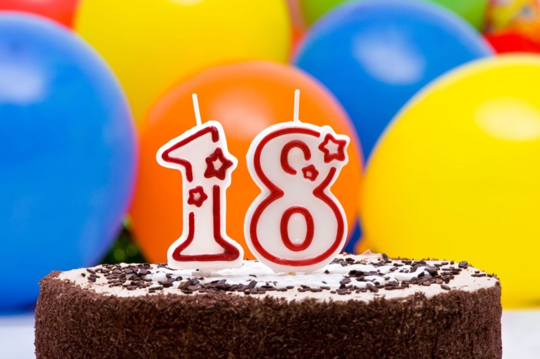 18 años, mayoría de edad